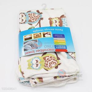 Hot Sale 40*45cm Polyester Cleaning Towel with the Pattern of Owls