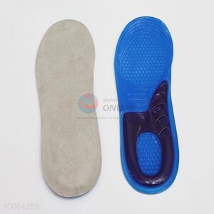 Sport soft silica gel faux suede shoe insoles for men