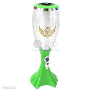 New arrival green wine pour beer dispenser with light