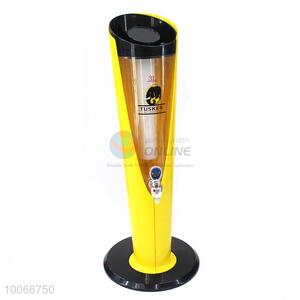 High-end beer dispenser yellow wine pourer drink tower with light