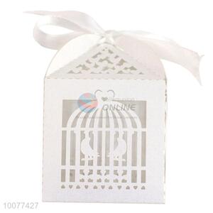 Birdcage Shape Gift Box With Silk <em>Ribbon</em>