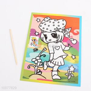 Best selling diy kids easy scratch picture