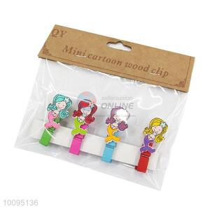 Wholesale Colorful Mini Paper Clips Wooden Clips