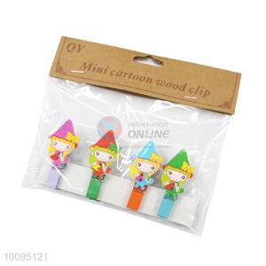 Mini Wooden Memo Clip Cartoon Clip For Wholesale