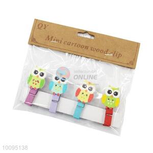 Factory Direct Colorful Mini Wooden Clips Paper Clips