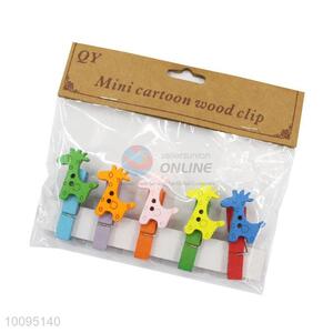Colorful Mini Cartoon Wooden Clips Paper Clips Clothes Clips