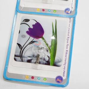 Removable Waterproof Magic <em>Plastic</em> <em>Hook</em> with Flower Pattern for Promotion