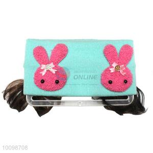 New design baby rabbit wide headband with curling