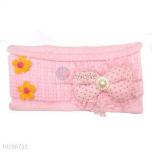 Hot selling baby knitted headband head wrap with curling