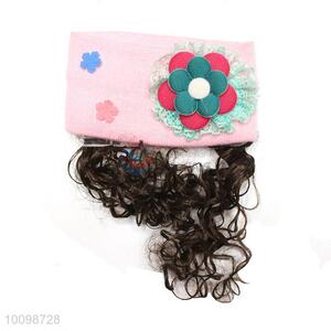 Nice design girls hairpiece head wrap with curling