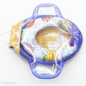 Blue Cartoon Pattern Baby Soft Toilet Training Seat with Handles