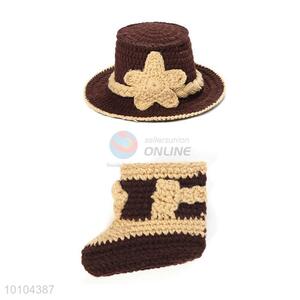 Lovely Baby Photography Clothing Suit Knitted Hat&Shoes