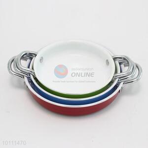 3 Sizes Round Ceramic Frying Pan with Two Handles