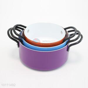 3 Sizes Colorful Ceramic Non-Stick Stockpot with two Handles