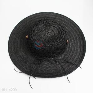 Cheap Black Paper Bowknot Summer Beach Hat