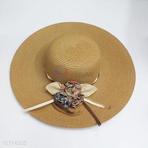 Wholesale Paper Wide Brim Beach Hat Lady Summer Hats