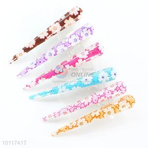 Flower Pattern Acrylic Hair Clips Hairdressing Hair Styling Tools