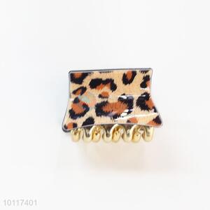 Square Shape Cute Small Size Leopard Pattern Hair Claws Hair Accessory