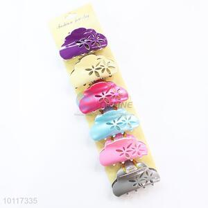 Candy Color Flower Hollow Out Hair Clip Hair Accessories