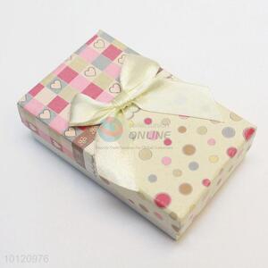 High Quality Dot Heart Printed Paper Jewelry Box