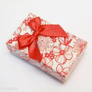Cheap Price Red Flower Paper Jewelry Box