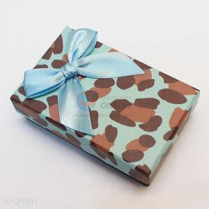 Blue Leopard Paper Jewelry Set Box Cases