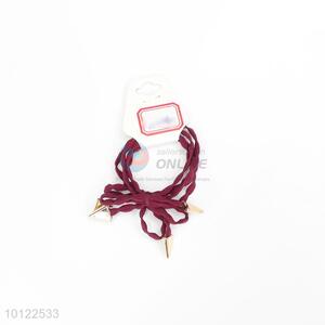 Purplish red elastic hair band/hair ring/hair rope