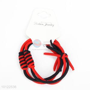 Black-red elastic hair band/hair ring/hair rope