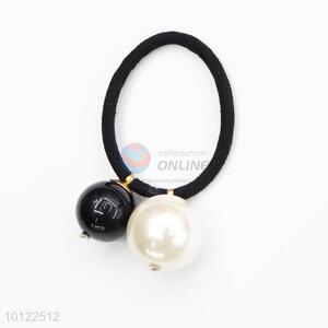 White&black pearl hair ring/elastic hair accessory