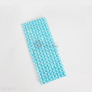 Factory Wholesale Blue Big Size Customizable Paper Straw