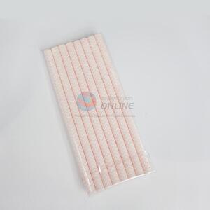 Nice Design Pink Big Size Customizable Paper Straw