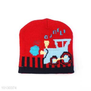 Fashion Jacquard Knit Beanie Hat And Cap For Children
