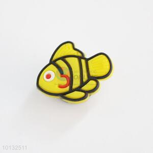 Yellow fish shaped shoe buckle
