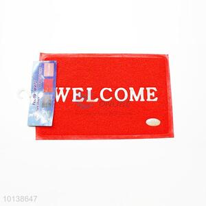 Red welcome entrance pvc door mat