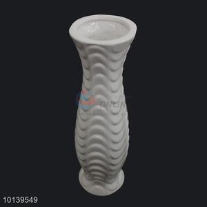Customized cheap white ceramic flower vase