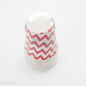 Wavy pattern <em>disposable</em> coffee paper cup
