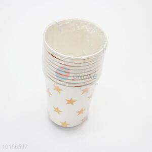 Star printed drink <em>disposable</em> coffee paper <em>cups</em>