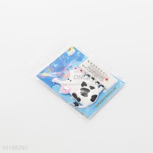 Low price cow shaped pvc thermometer fridge magnet