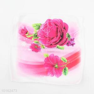 Hot sales best fashion style flower handkerchief