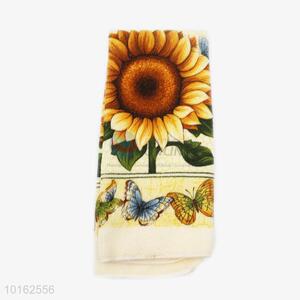 Colorful new style sunflower tea towel