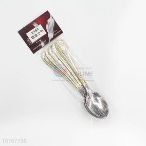 Gold Plated Stainless Steel Tableware <em>Spoon</em>
