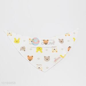 Made in China triangle shaped bamboo cotton baby saliva towel