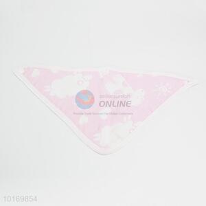 Comfortable cheap triangle shaped baby saliva towel