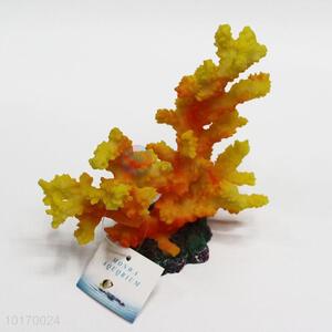 Yellow Resin Artificial Coral Reef Marine <em>Aquarium</em> <em>Accessories</em>