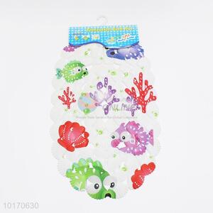 Cute designed fish printed shell <em>bath</em> mats/shower mats