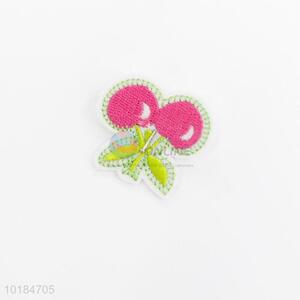 Hot Sale Embroidery Cherry Shape Patch for Clothes