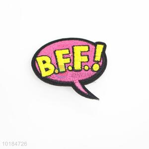 Promotional Gift B.F.F. Letters Shape Embroidery Patches