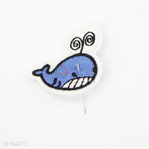 New Design Whale Embroidery Patch for Clothes