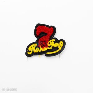 Wholesale Cheap Letters Shape Embroidered Border Badges for Decoration