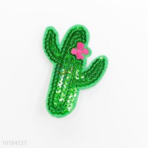 New Arrival Embroidered Patch in Cactus Shape